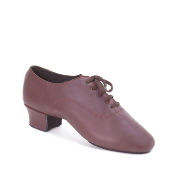 Mambo Shines-Mens: Tiburon Moreno: Coffee Leather | 1.5'' Latin | MED - WHILE SUPPLIES LAST