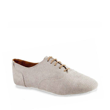 Rummos: Salson Oxford | Beige Checkered Canvas