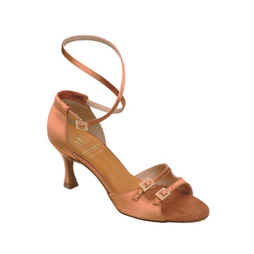 Supadance: S1618 | Dark Tan Satin | 2.5" Flare