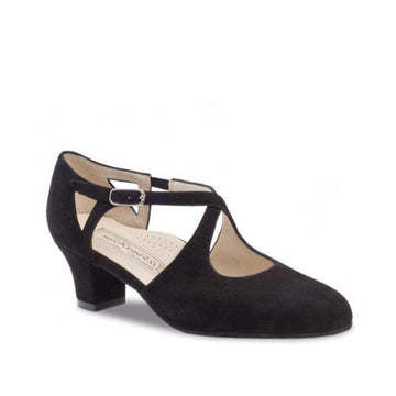 Werner Kern: Gala 45 | Black Suede | 1.75" Stellina