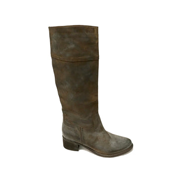 Werner Kern: Bohemia Boot | Distressed Brown | 1.25" Stacked | MED | HARDSOLE