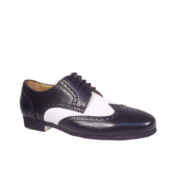 Werner Kern-Mens: Saxony Swing | Dasher Black & White | 1.0" Ultralite Standard Heel | FOAM SOLE | Medium | LIMITED EDITION