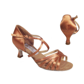 Aida: Karina RT 2.0" Flare | Tan Satin | MED
