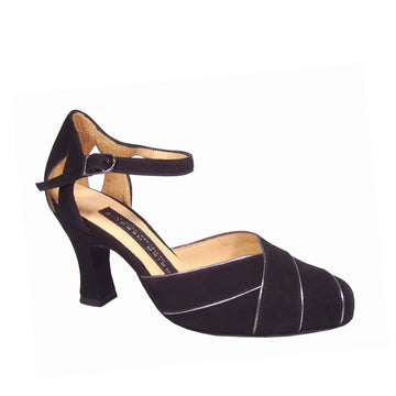 AN: Alegria: Midnite with Pewter Icing | 3.0" 1940 | MED | Suede Sole | Limited Edition