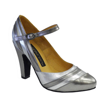 AN: Imagina Mistica: Pure Silver & Pewter | 4.0" Gran Torre | MED | Suede Sole | Limited Edition
