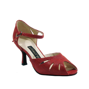 AN: Melina: Red Degas | 3.0" Optima | MED | Suede Sole | Limited Edition