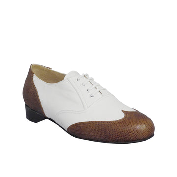 AN-Mens: Amante: Vanilla Cocoa Cobra | 1.25" Marcado | MED | Suede Sole | Limited Edition