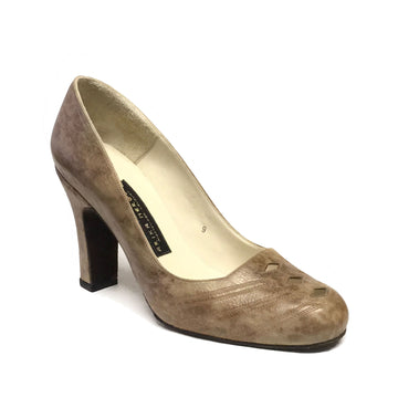 AN: Tres Diamantes Frescalta: Mocha Marble | 3.5" Torre | MED | Suede Sole | Limited Edition