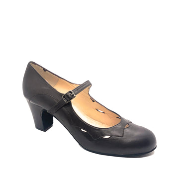 Begona Cervera: Las Palmas: Black Coffee | 2.5" Clasico | MED | Suede Sole | Limited Edition