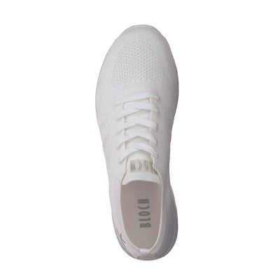 Bloch:  Omnia Dance Sneaker  | All WHITE: Full Rubber Sole