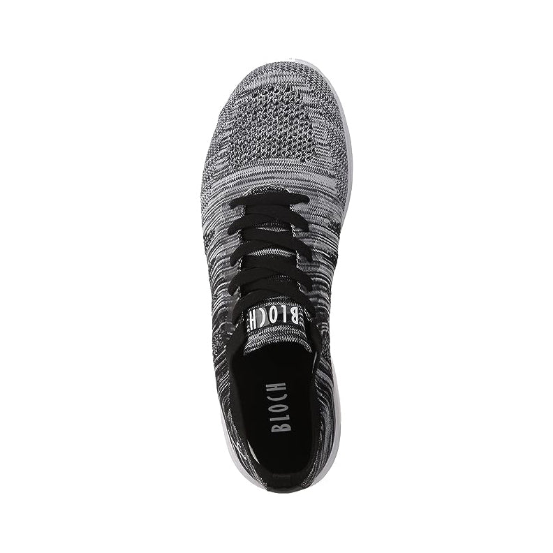 Bloch: Omnia Dance Sneaker Black, Grey, White: Full Rubber Sole
