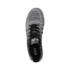 Bloch:  Omnia Dance Sneaker  | Black, Grey, White: Full Rubber Sole