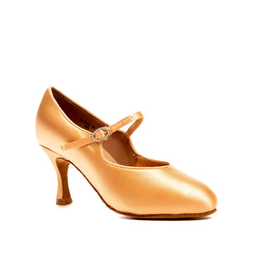 DanceClub: Womens Standard SC7904 | London Peach Satin: 2.5" Flare