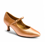 Dansport: Babette: 2.0" Flare | Empire Peach Satin