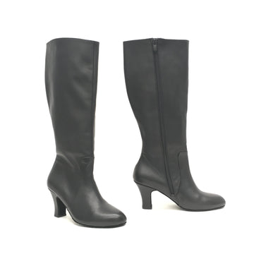 DelMago 3.0 Theatrical Boots: The Bandit: Presto Nero Nappa | Medium | 2.75" Lumiere Heel