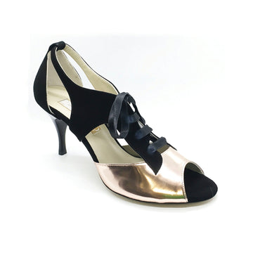 DelMago Talons 2.0: The Enchantress: Rose Gold & Midnite | 2.5" Diosa  | MED | TINA - Hard Sole | Limited Edition