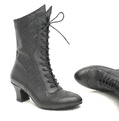 DelMago2.0: Masquerade RT: Serious Black & Shimmer Snake | 2.25" Orleans | MED | Suede Sole | Side Zipper | Limited Edition