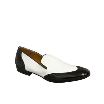 DelMago 2.0 Theatrical Shoes: The Escape Artist: Formal Black & White | 1.0" Standard | MED | Suede Sole | Limited Edition