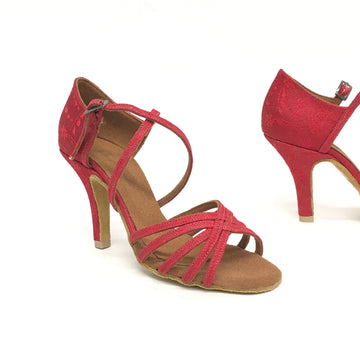 DelMago Talons 3.0: Aylin: Cherry Floral | 3.0" Slim | Med | Suede Sole