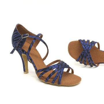 DelMago Talons 3.0: Aylin: Blue Tiger | 3.0" Slim | Med | Suede Sole