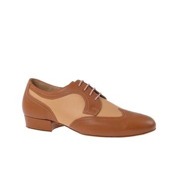 Diamant-Mens: Broderick: Camel & Beige | 1.0 Standard Heel | Suede Sole | Medium | LIMITED EDITION