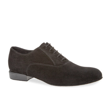 Diamant-Mens: Stewart: Midnite: Black Suede | .75" Standard | WIDE | Suede Sole