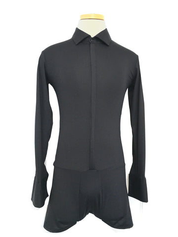 '--DW: WTDMO-MensDancesportSinglet-Zipup- AS2-Regular-Black