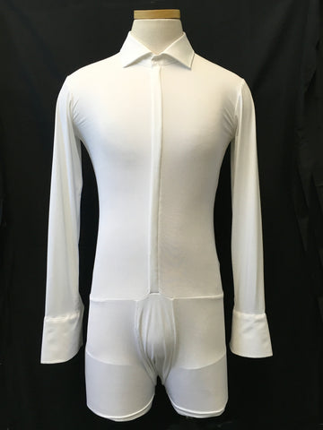 '--DW: WTDMO-MensDancesportSinglet-Zipup- AS2-Regular-White