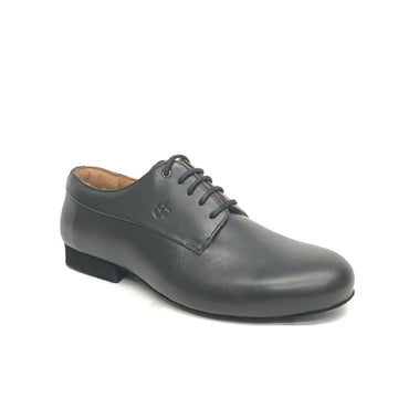 TopTanz-Mens: Rocco XL  | 1.0" Standard: Black Leather | Removable Insole | XW