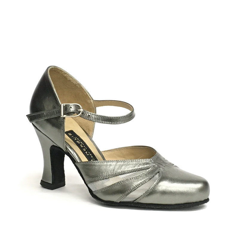 AN: Desvelo: Pewter Patina | 3.0" 1940s | MED | Suede Sole | Limited Edition