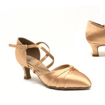 DanceClub: Womens Smooth SC7905 | London Peach Satin: 2.0" Flare