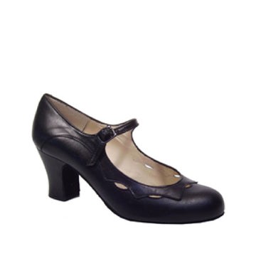 Begona Cervera: Las Palmas: Pure Black | 2.5" Carrete | MED | Suede Sole | Limited Edition