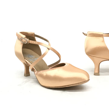 Supadance: S1207 | London Peach Satin WIDE | 2.0" Contour