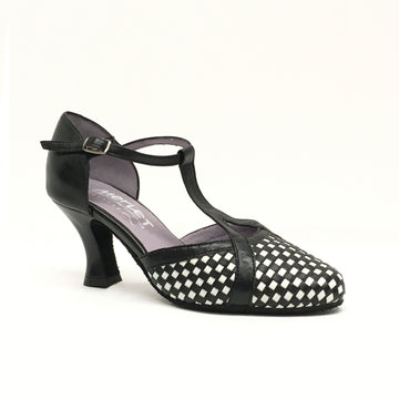 MERLET: Simone - B&W Weave | 2.5" Baroque Flare | MED - while supplies last