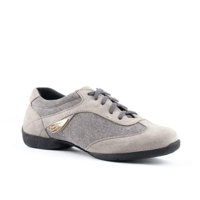 PortDance: Soledad Dance Sneaker: Gainsboro Shimmer Grey: Split Sole