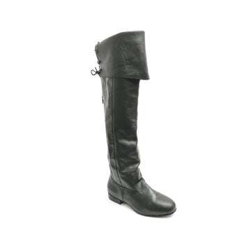 DelMago 3.0 Theatrical Boots: The Swashbuckler ZX - Thigh-High: Blackbeard Nappa | .75" Ultralite | MED | Suede Sole | LIMITED EDITION: X = Zipper Extends into ShoeBase