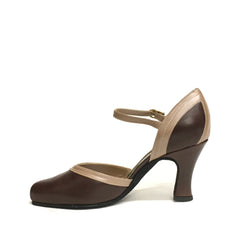AN: Belleza: Toffee Coffee | 3.0" 1940s | MED | Suede Sole | Limited Edition