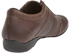 Diamant-Mens: Beckham: Distressed Brown Leather | .5" Wedge | WIDE | Suede Sole