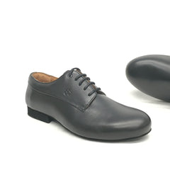 TopTanz-Mens: Rocco XL  | 1.0" Standard: Black Leather | Removable Insole | XW