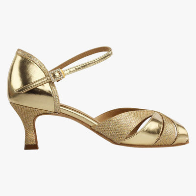 Supadance: S1535 | Gold Rainbow Sparkle & Coag | MED | 2.0" Flare | SPECIAL ORDER ONLY