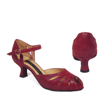 AN: Melina / Pacifica: Red Viper | 1.75" Palomita | Wide | Suede Sole | Limited Edition