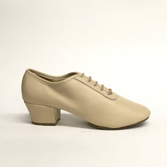 Ray Rose Artsport: Solstice: Beige (light) NON-PERFORATED Leather-1.5" Latin