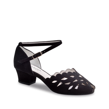 Anna Kern: Brizo: Midnite Suede | 1.5" Latin | MED | Suede Sole