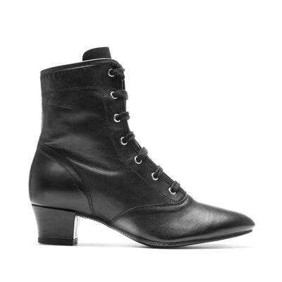 Rumpf: The Parade Boot: NY Black | 1.5" Steady | MED | Dancer's Rubber Sole | NO Side Zipper - Full Sizes Only