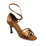 Supadance: S1403: Dark Tan Satin | 2.5" Flare
