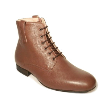 Werner Kern-MensBoots: Hapsburg FULL SOLE with Zipper | Cocoa Rosine/Italian Chocolate - UltraLite Heel | LIMITED EDITION