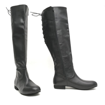 DelMago 3.0 Theatrical Boots: The Scallywag-FZA - Knee-Cuff Low: Blackbeard Nappa | FULL-LENGTH ZIPPER | .75" Ultralite | MED | Suede Sole | LIMITED EDITION: A = Zipper ENDS at ShoeBase