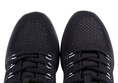 Supadance: Unisex Dance Sneaker S8002 | Black & White Mesh Split Rubber Sole