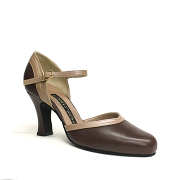 AN: Belleza: Toffee Coffee | 3.0" 1940s | MED | Suede Sole | Limited Edition