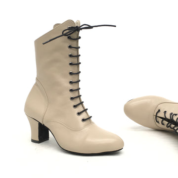 DelMago 3.0 Theatrical Boots: Cabaret Bootie: Presto Plaido | 2.25" Orleans | MED | Suede Sole